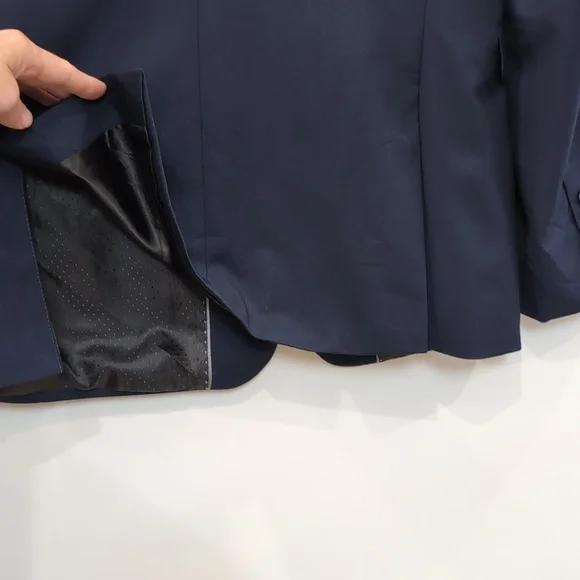 1670 | Men's Dark Navy Johnny Slim Fit Button Up Blazer - Picture 7 of 7